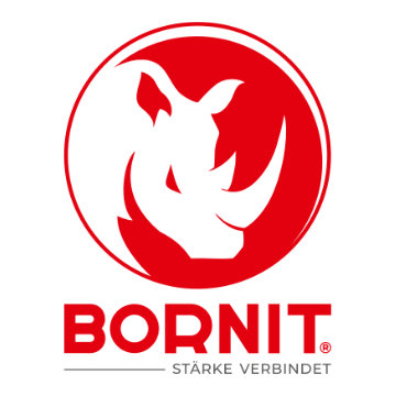 Logo BORNIT Signet mit Marke ab 2019 (rot/rot)